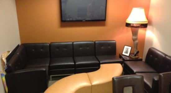 OSP Wall Street Chairs with Artopex Poufs