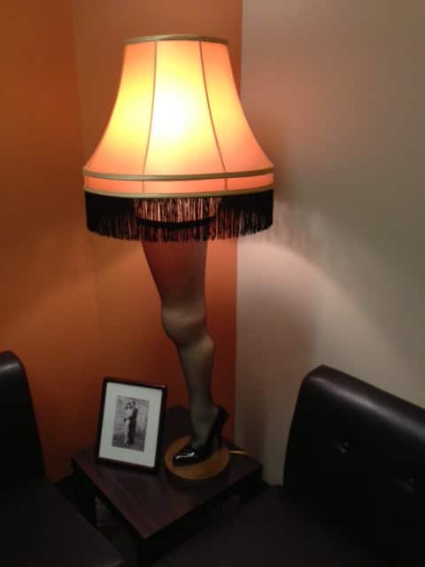 Leg Lamp from the movie A Christmas Story