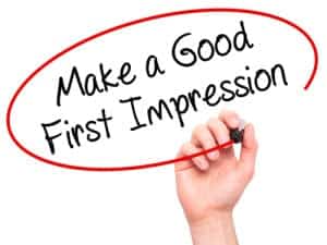 Make a good first impression